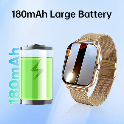 2-in-1 Smartwatch für iPhone und Android: Kabellose Anrufe, Schlafüberwachung, Musiksteuerung