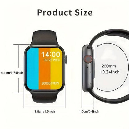 P36E Smartwatch: Großes Display, Anrufannahme, Schlafüberwachung, Schrittzähler (Android/IOS)