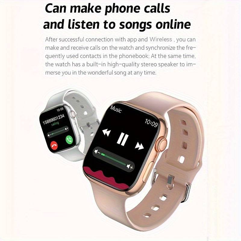 P36E Smartwatch: Großes Display, Anrufannahme, Schlafüberwachung, Schrittzähler (Android/IOS)