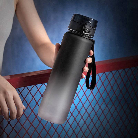 Sportwasserflasche 600/1000 ml - Groß, auslaufsicher, bunt für Outdoor und Fitness.
