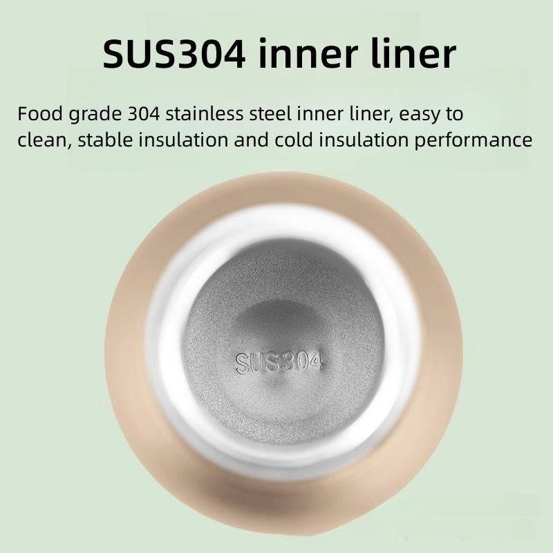 Isolierte Edelstahl-Kaffeetasse (300 ml) für Outdoor-Abenteuer.