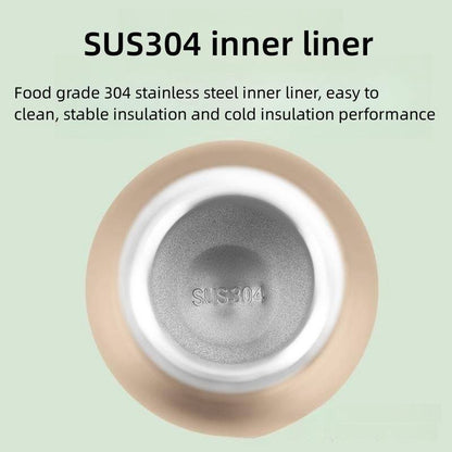 Isolierte Edelstahl-Kaffeetasse (300 ml) für Outdoor-Abenteuer.