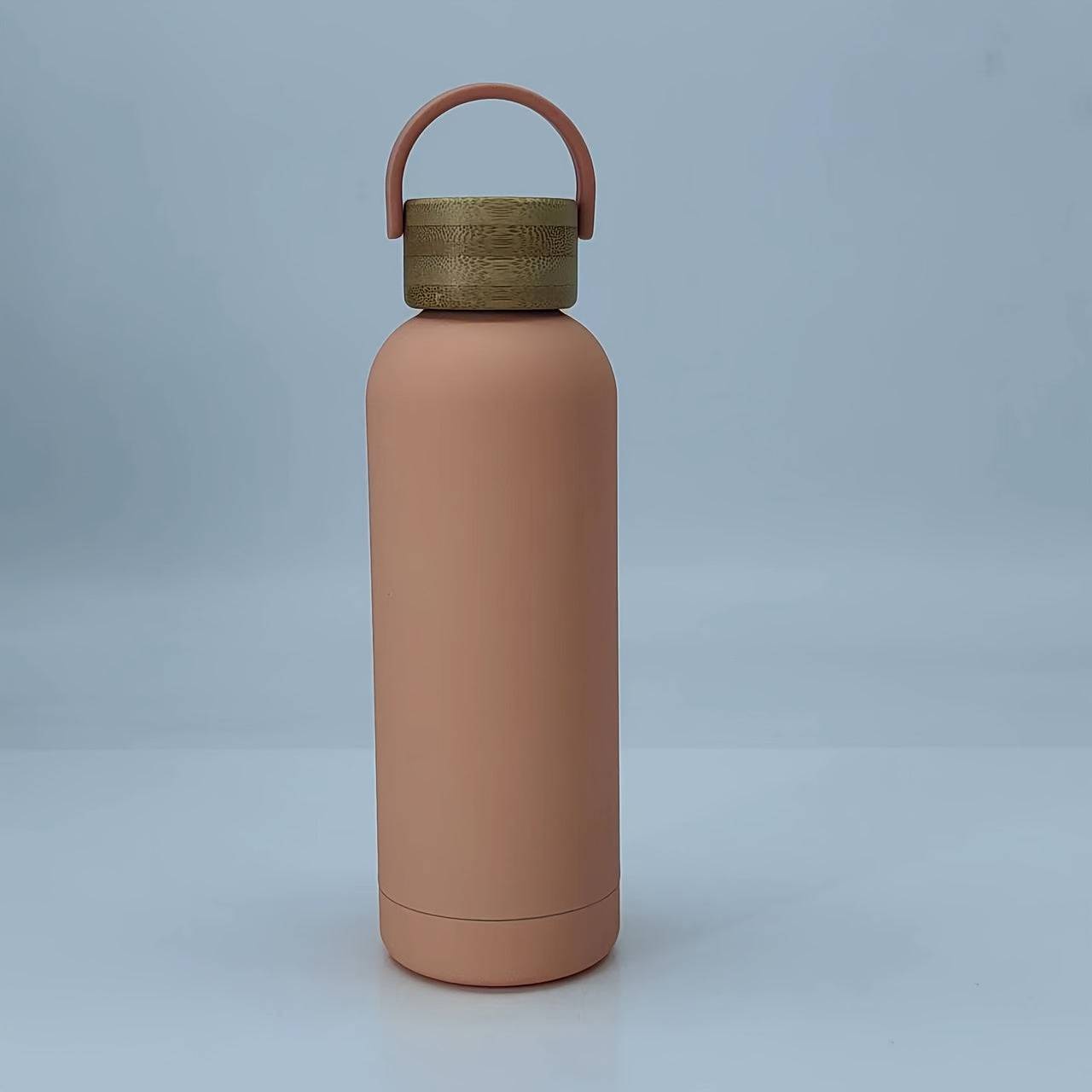 Tragbare Edelstahl-Wasserflasche 500ml - Auslaufsicher, griffbereit, perfekt für Outdoor-Sport und Reisen.