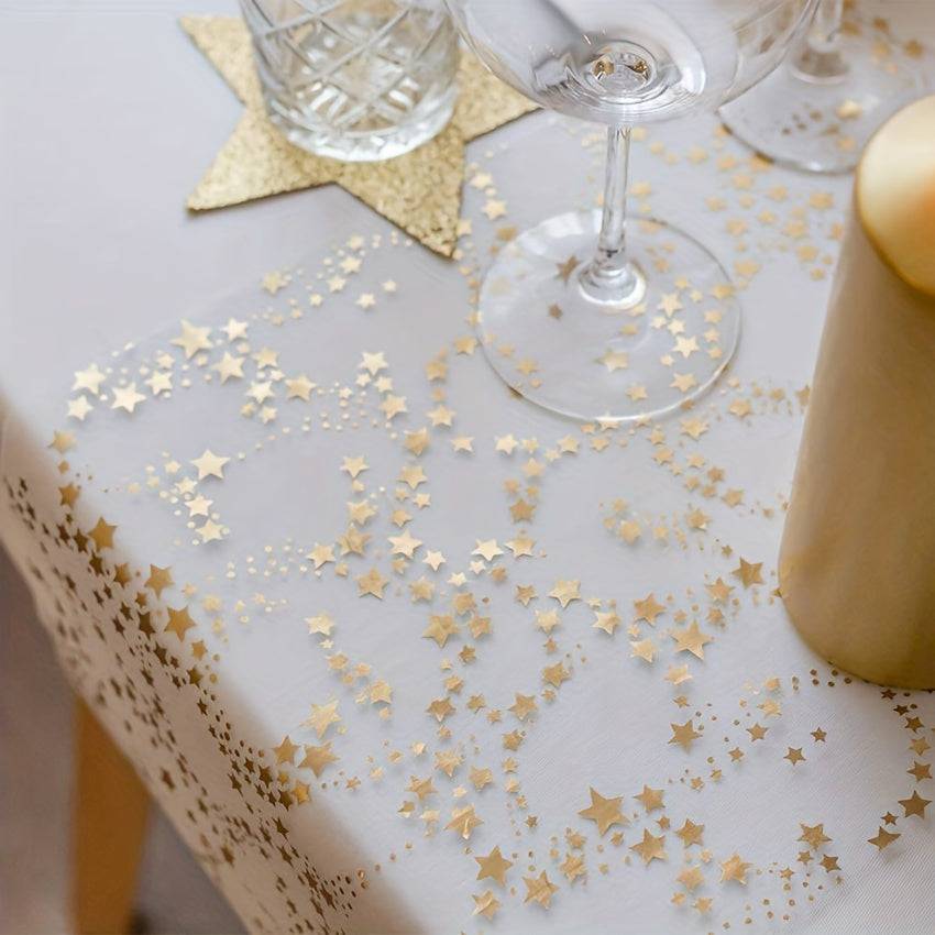 Lein-Tischläufer mit Sternen - Elegant und vielseitig